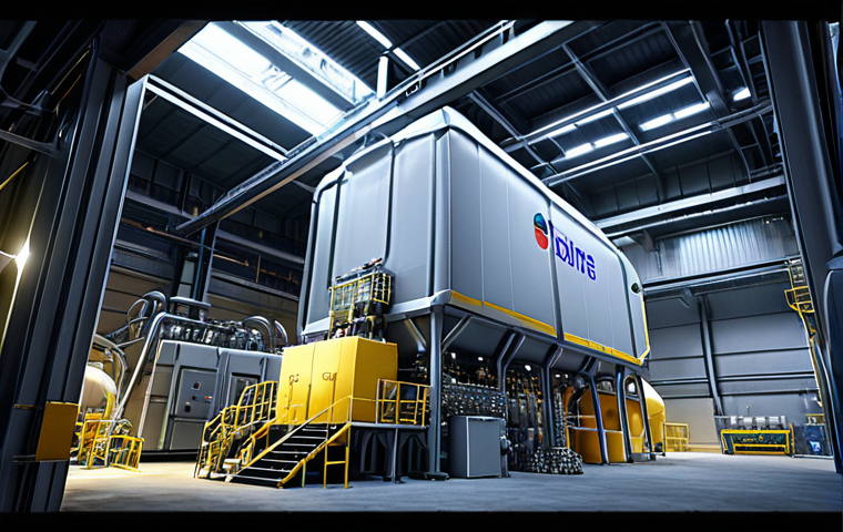 A highly detailed, futuristic European industrial facility showcasing advanced chemical and enzymatic plastic recycling. Glimmering, intricate machinery processes mixed plastic waste, transforming it into pure raw materials through visible molecular reactions and glowing bio-reactors. Emphasize precision, efficiency, and a clean, innovative environment, highlighting the pioneering spirit of French/European sustainable technology. Cinematic lighting, concept art, ultra-realistic.