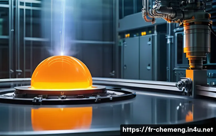 반도체 공정과 화학공학 - **Prompt 1: The Birth of a Silicon Giant**
"A stunningly clean and futuristic laboratory scene. ...