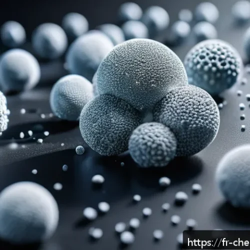 Home 17 촉매 및 반응설계 - A highly detailed close-up of nanostructured platinum and palladium catalyst particles on porous zeo...