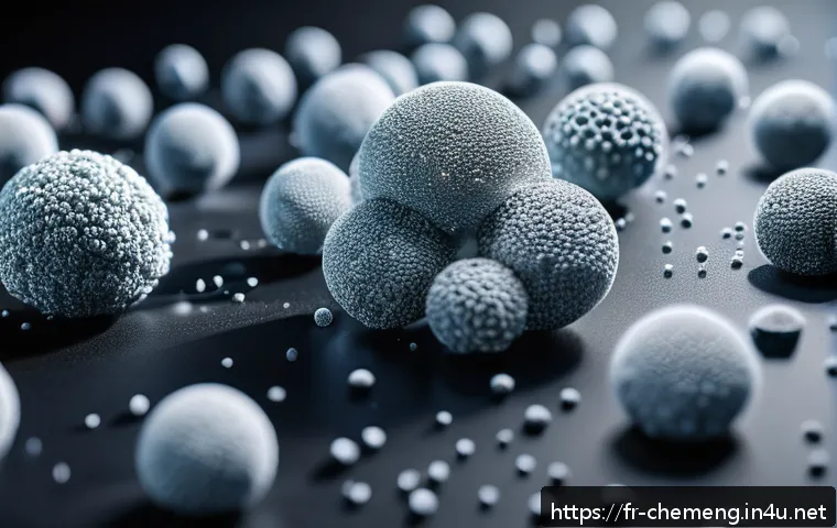 촉매 및 반응설계 - A highly detailed close-up of nanostructured platinum and palladium catalyst particles on porous zeo...